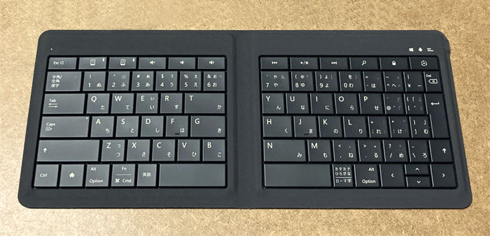 Microsoft Foldable Keyboardのキー配列
