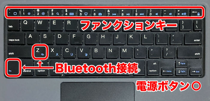 「Smart Keyboard Case」のキーボード