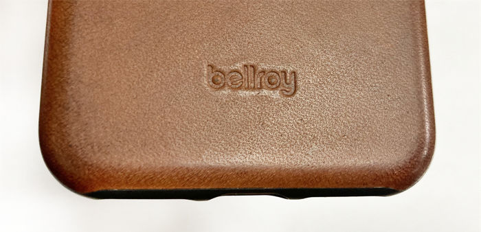 bellroy Leather Phone Caseの刻印